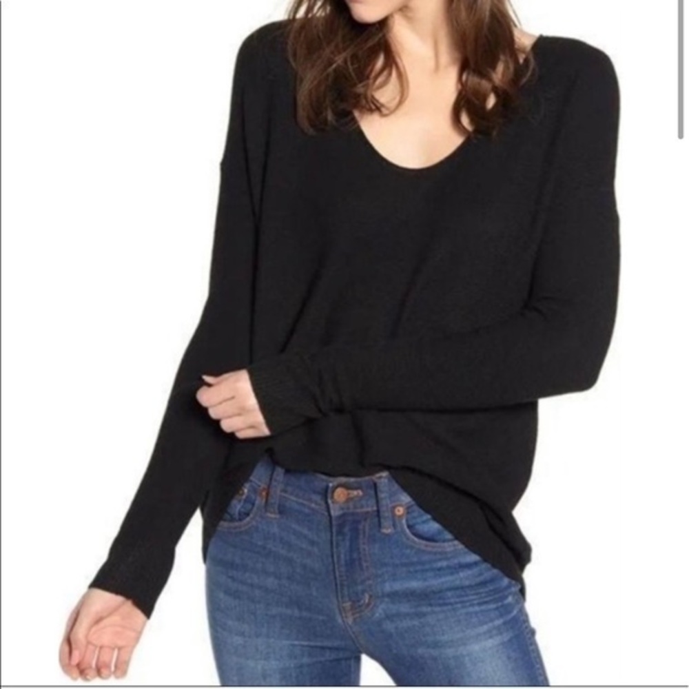 Madewell Kimball Black Pullover Sweater